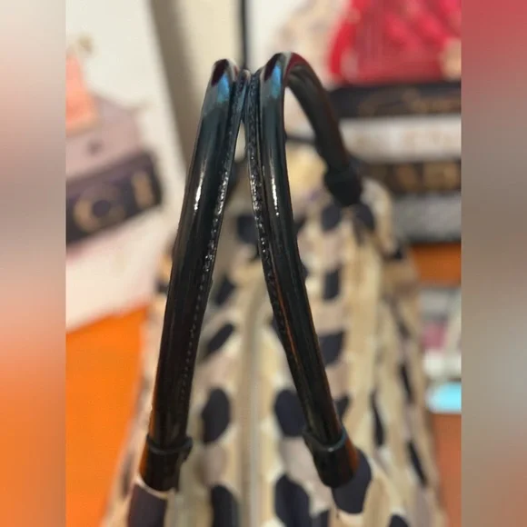 Kate Spade Black and Cream Polka Dot Shoulder Bag - Picture 8 of 12